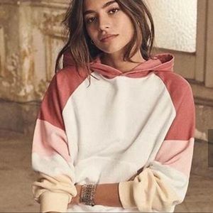 Sézane Pacey colorblock hoodie